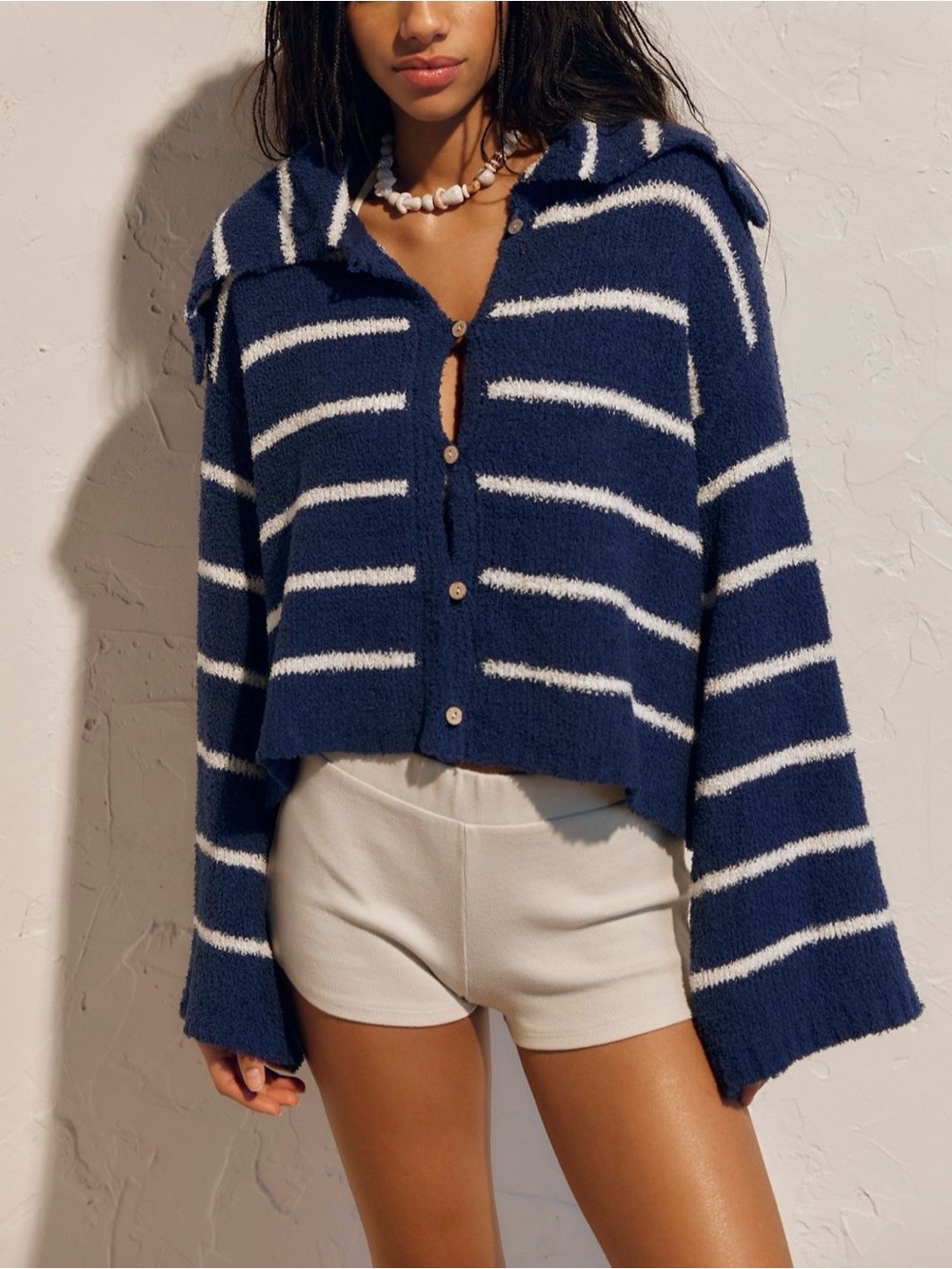 Free People Cozette Sweater Cardi Sz L